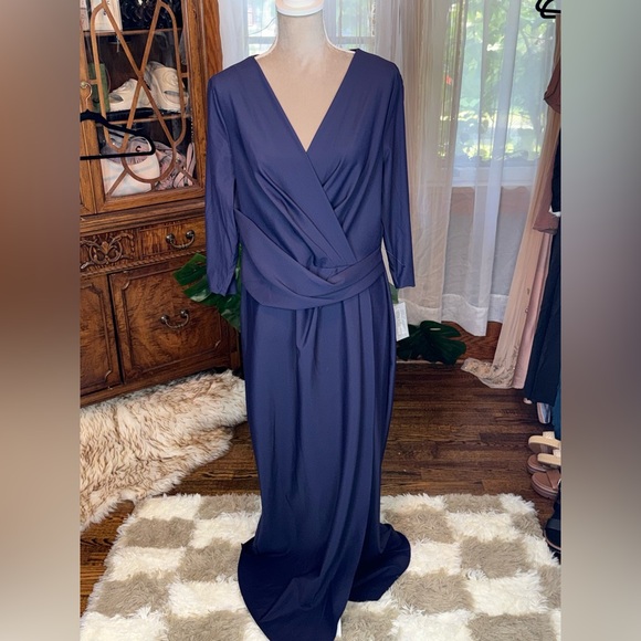 Alex Evenings Dresses & Skirts - Alex Evenings NWT Navy Blue Wrap Dress